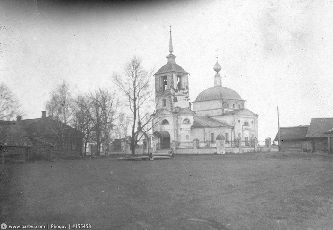 Церковь Рождества Пресвятой Богородицы, Казаново, урочище (Волоколамский городской округ, Московская область). архивная фотография, 1920—1940 год. Направление съемки:северо-восток с сайта https://pastvu.com/p/155458