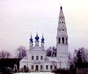 Церковь Михаила Архангела, Храм Архангела Михаила в день Рождества Христова 2009 г.<br>, Михайловское, Фурмановский район, Ивановская область