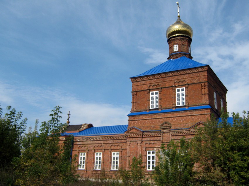 Бирюченское. Церковь Покрова Пресвятой Богородицы. фасады