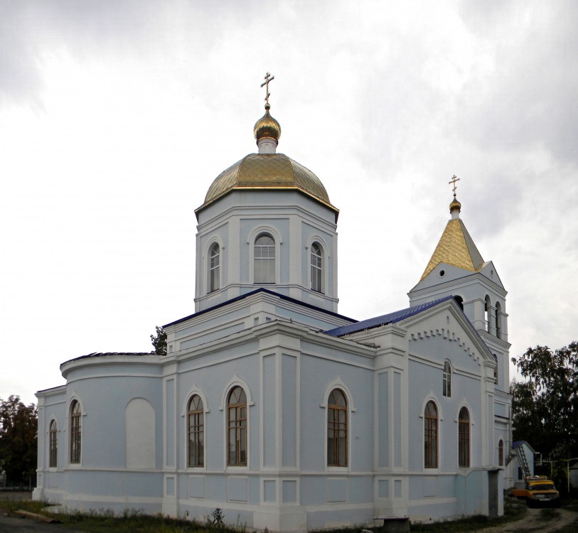Церковь Казанской иконы Божией Матери, Павловск (Павловский район, Воронежская область). общий вид в ландшафте