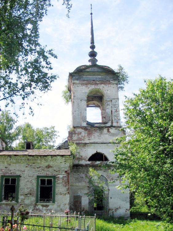 Церковь Спаса Преображения, Подосеново (Кимрский район и г. Кимры, Тверская область). архитектурные детали, колокольня, вид с севера
