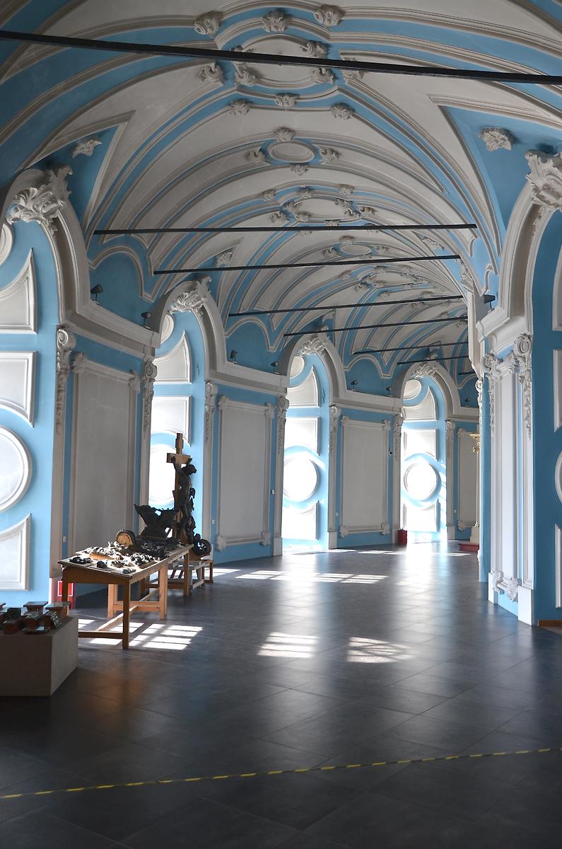 Галерея на II ярусе ротонды, архитектурные детали. Воскресенский Новоиерусалимский монастырь. Собор Воскресения Христова, Истра (Истринский городской округ и ЗАТО Восход, Московская область)