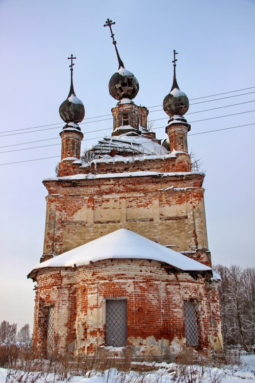 Покровское-на-Могзе. Церковь Покрова Пресвятой Богородицы. фасады