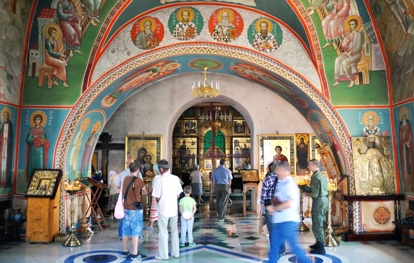 Церковь Троицы Живоначальной Ново-Голутвина монастыря, Коломна (Коломенский городской округ, Московская область). интерьер и убранство