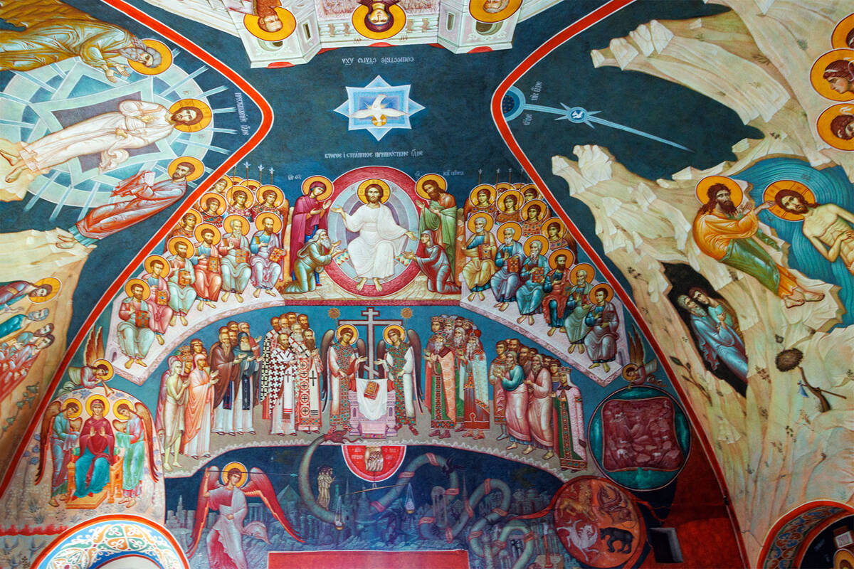 Церковь Троицы Живоначальной Ново-Голутвина монастыря, Коломна (Коломенский городской округ, Московская область). интерьер и убранство