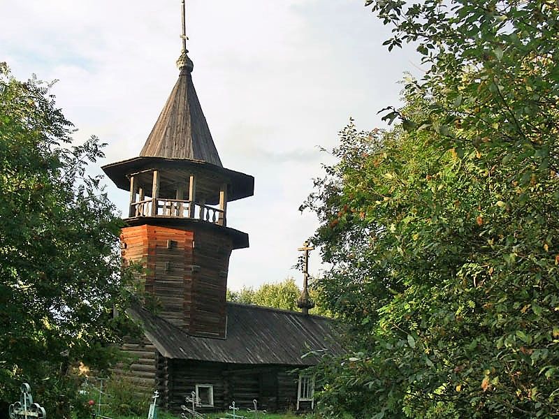 Часовня Казанской иконы Божией Матери, Мянсельга (Кондопожский район, Республика Карелия). фасады, вид с ю-з