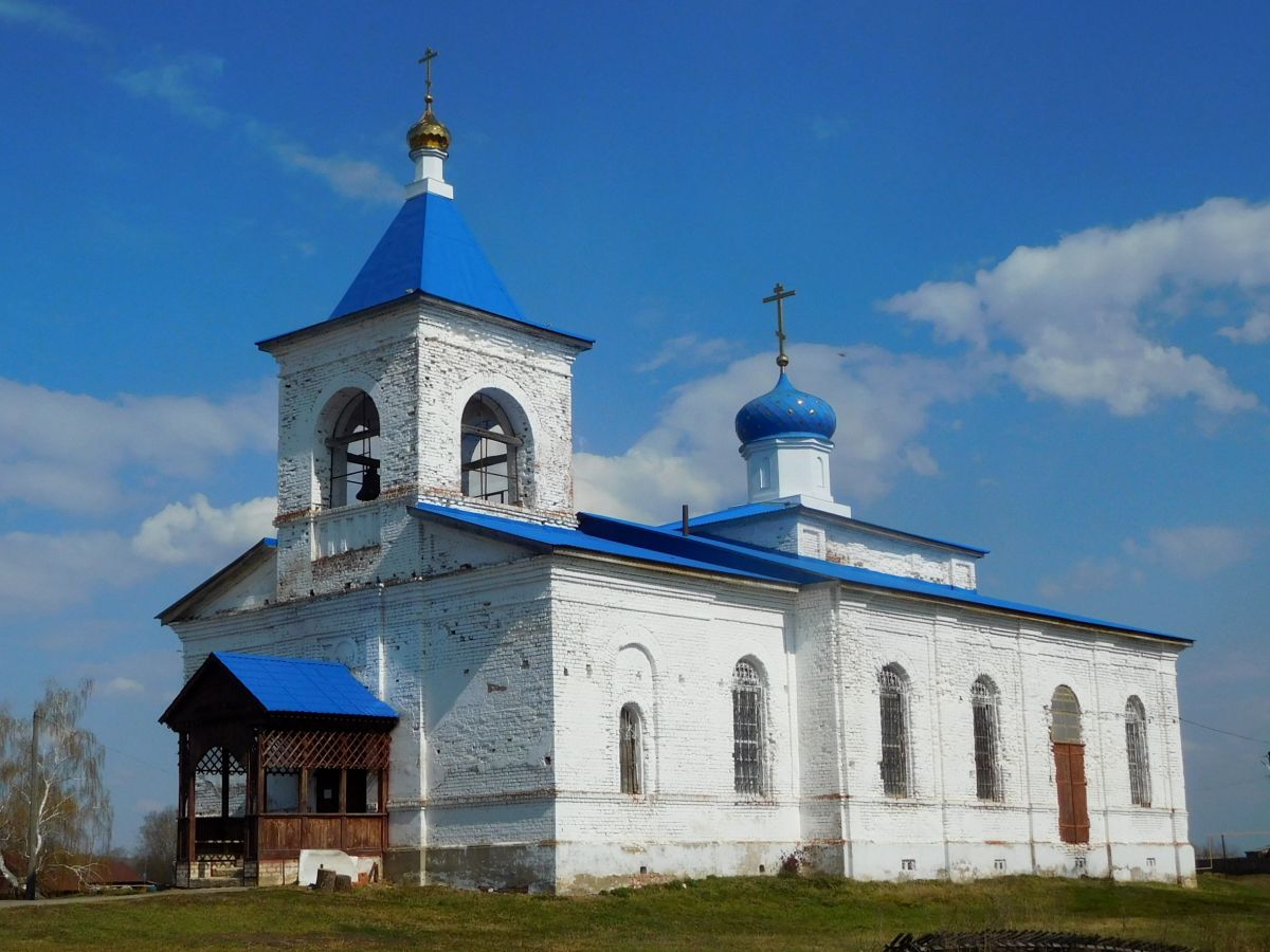 Новоеделево. Церковь Покрова Пресвятой Богородицы. фасады