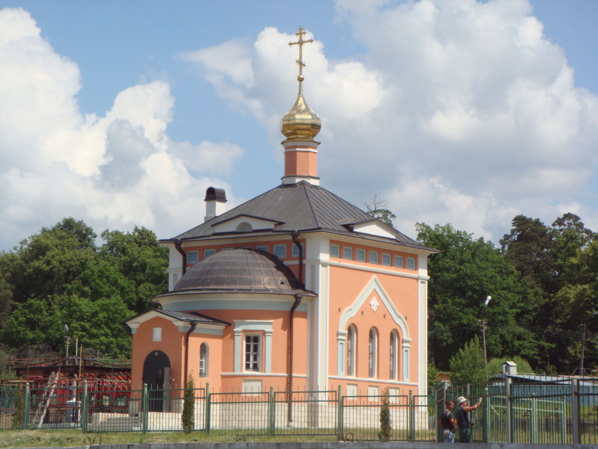 Оптина Пустынь. Церковь Всех Святых (новая), Козельск (Оптино) (Козельский район, Калужская область). фасады, Вид с юго-запада