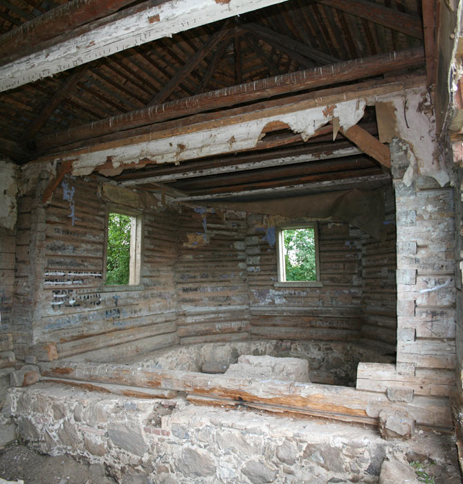 Церковь Казанской иконы Божией Матери, Илемно (Солецкий район, Новгородская область). архитектурные детали, Алтарная часть
