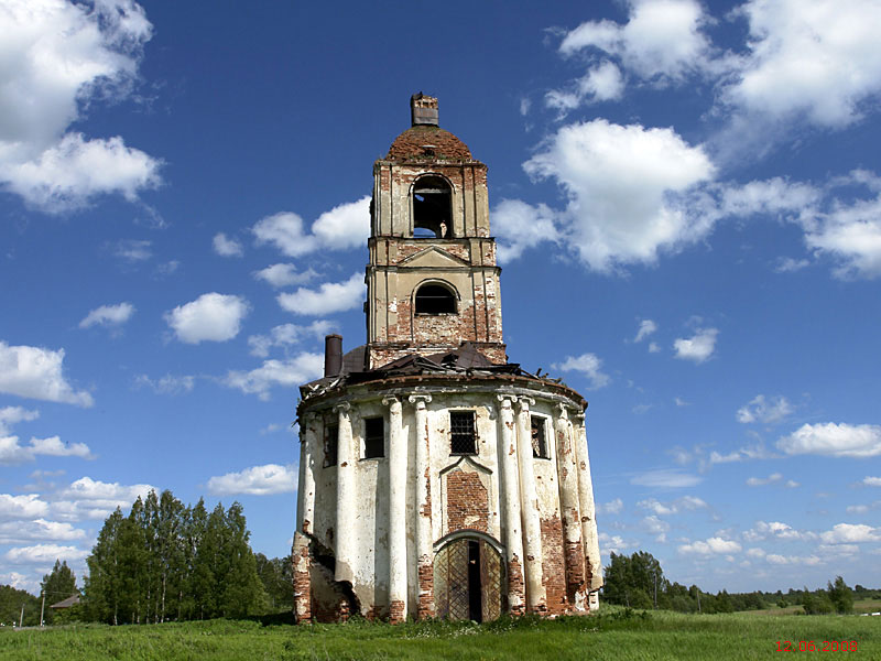 Церковь Троицы Живоначальной, Архангельское (Мышкинский район, Ярославская область). фасады