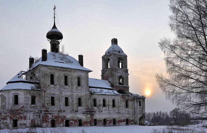 Церковь Троицы Живоначальной, Архангельское (Мышкинский район, Ярославская область). фасады