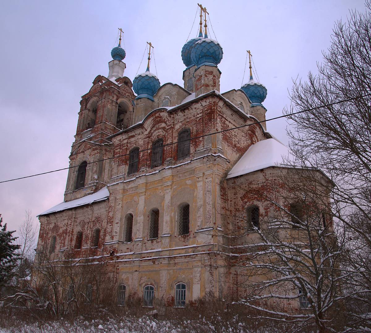 фасады. Церковь Покрова Пресвятой Богородицы, Покровское (Угличский район, Ярославская область)