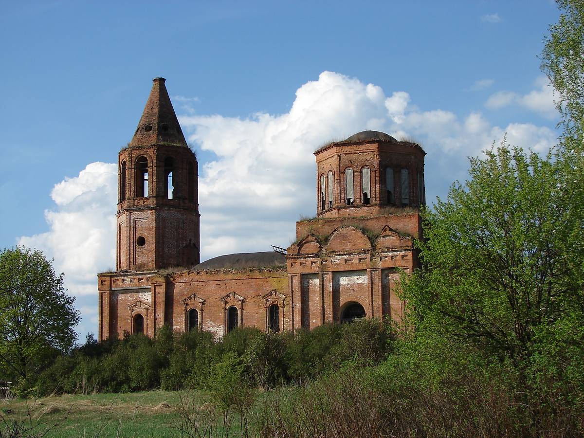 фасады. Церковь Успения Пресвятой Богородицы, Вербник (Хотынецкий район, Орловская область)