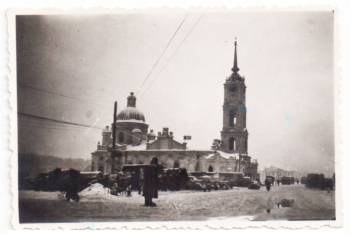 Собор Казанской иконы Божией Матери, Юхнов (Юхновский район, Калужская область). архивная фотография, Северный фасад. С аукциона e-bay.de