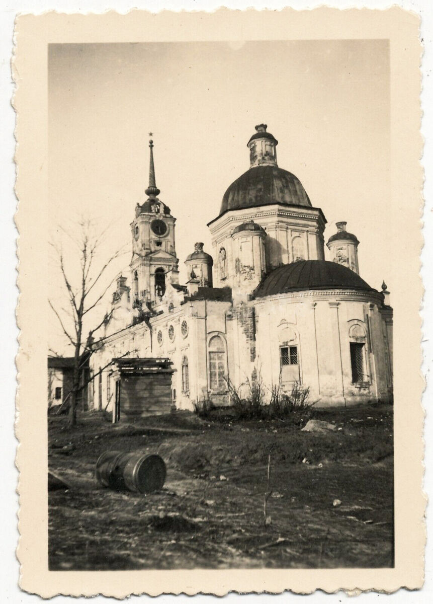 Собор Казанской иконы Божией Матери, Юхнов (Юхновский район, Калужская область). архивная фотография, Редкий ракурс с юго-восточной стороны. С аукциона e-bay.de