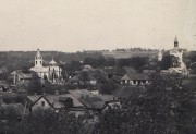 Церковь Спаса Преображения, Храм слева. Почтовая фотооткрытка 1916 г.<br>, Яунелгава, Айзкраукльский край, Латвия