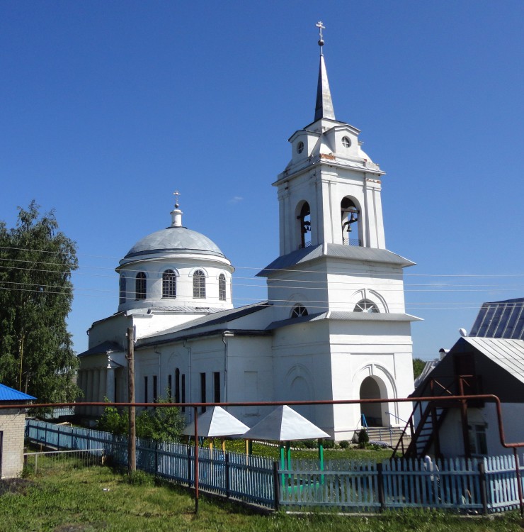 Большое Окулово. Церковь Воздвижения Креста Господня. фасады