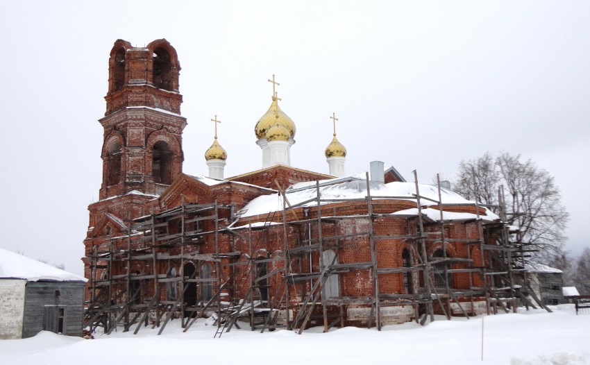 Церковь Троицы Живоначальной, Польцо (Вачский район, Нижегородская область). документальные фотографии