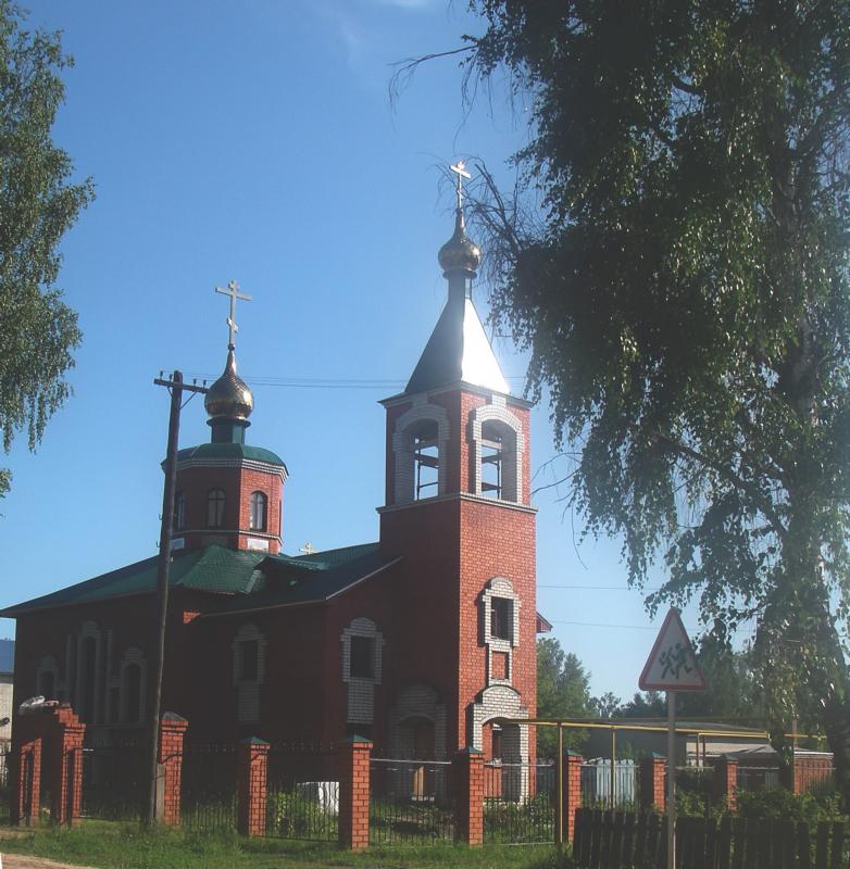 Церковь Илии Пророка, Филинское (Вачский район, Нижегородская область). общий вид в ландшафте