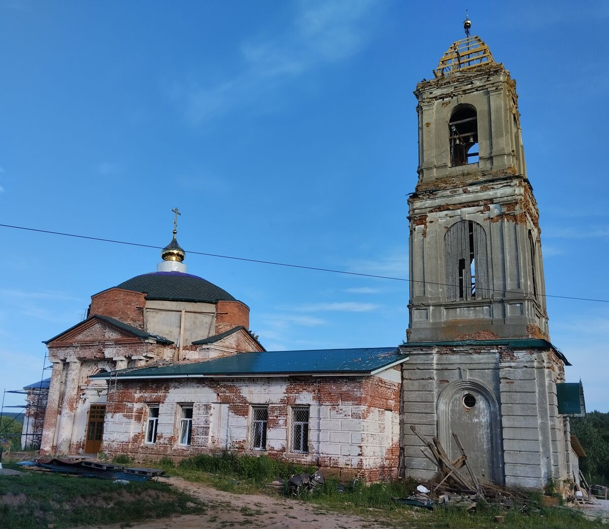 Церковь Николая Чудотворца, Монаково (Навашинский район, Нижегородская область). фасады