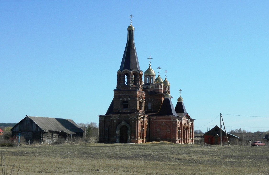 Церковь Вознесения Господня, Большое Руново (Каширский городской округ, Московская область). общий вид в ландшафте