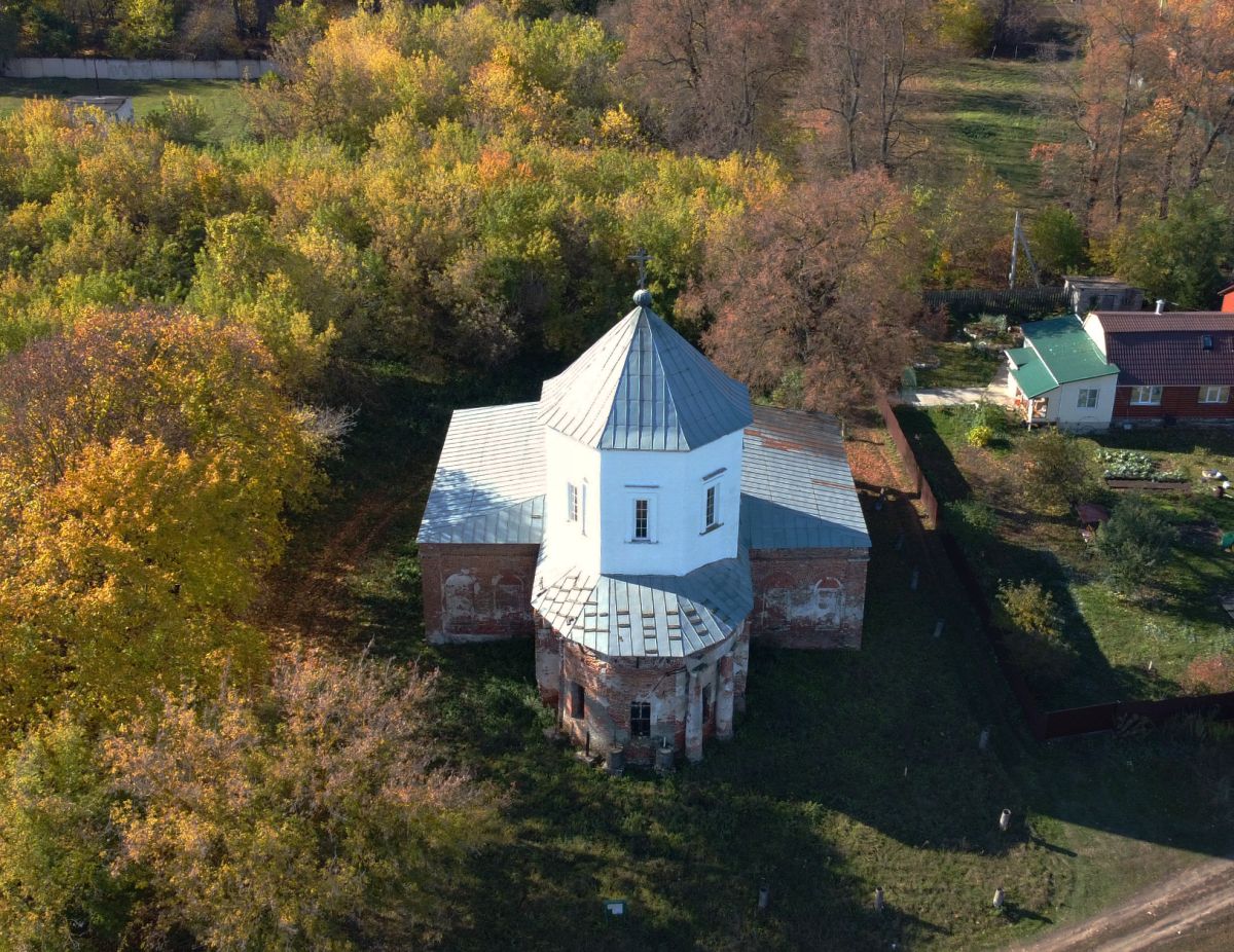 Церковь Успения Пресвятой Богородицы, Черкизово (Коломенский городской округ, Московская область). общий вид в ландшафте