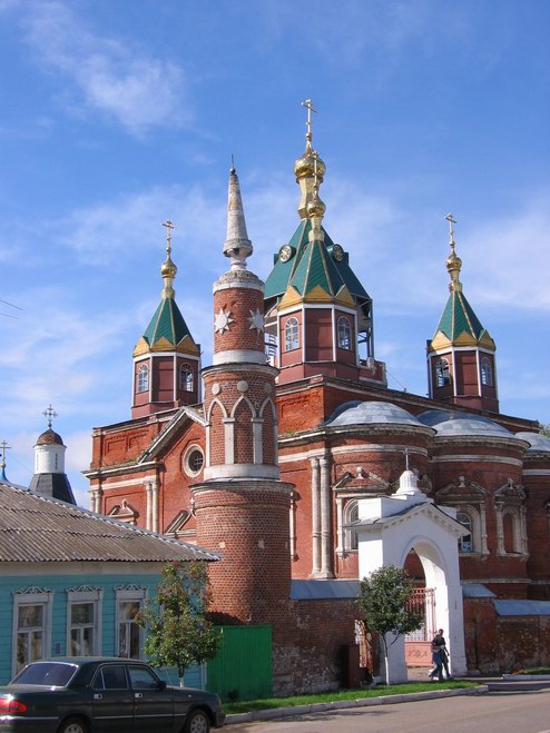 Брусенский Успенский монастырь. Собор Воздвижения Креста Господня, Коломна (Коломенский городской округ, Московская область). фасады, Храм Воздвижения Креста Господня