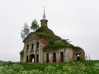 Церковь Николая Чудотворца, вид с северо-запада<br>, Лаптево, Заокский район, Тульская область