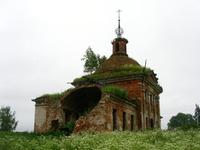 Церковь Николая Чудотворца, вид с юго-запада<br>, Лаптево, Заокский район, Тульская область