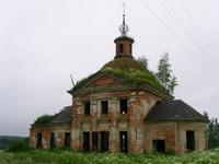 Церковь Николая Чудотворца, вид с юго-востока<br>, Лаптево, Заокский район, Тульская область
