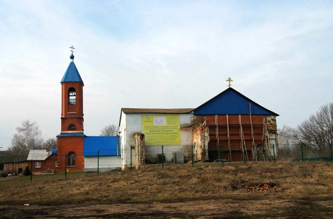 Старая Ведуга. Церковь Покрова Пресвятой Богородицы. фасады