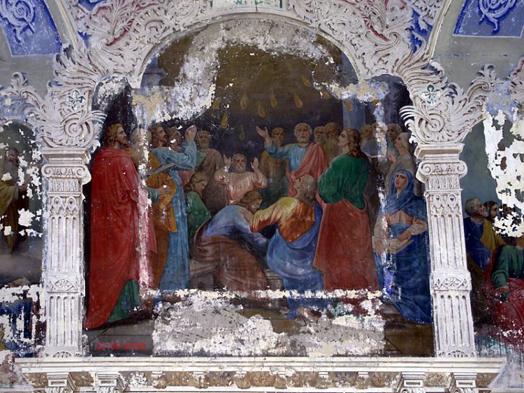 Церковь Троицы Живоначальной, Красное (Некоузский район, Ярославская область). интерьер и убранство