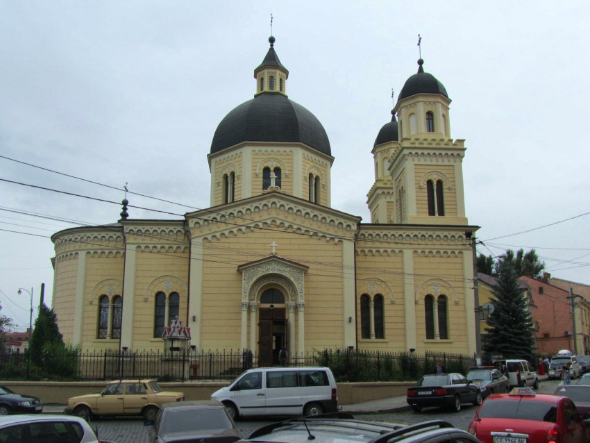 Кафедральный собор Параскевы Сербской, Черновцы (Черновицкий район, Украина, Черновицкая область). фасады, вид с севера