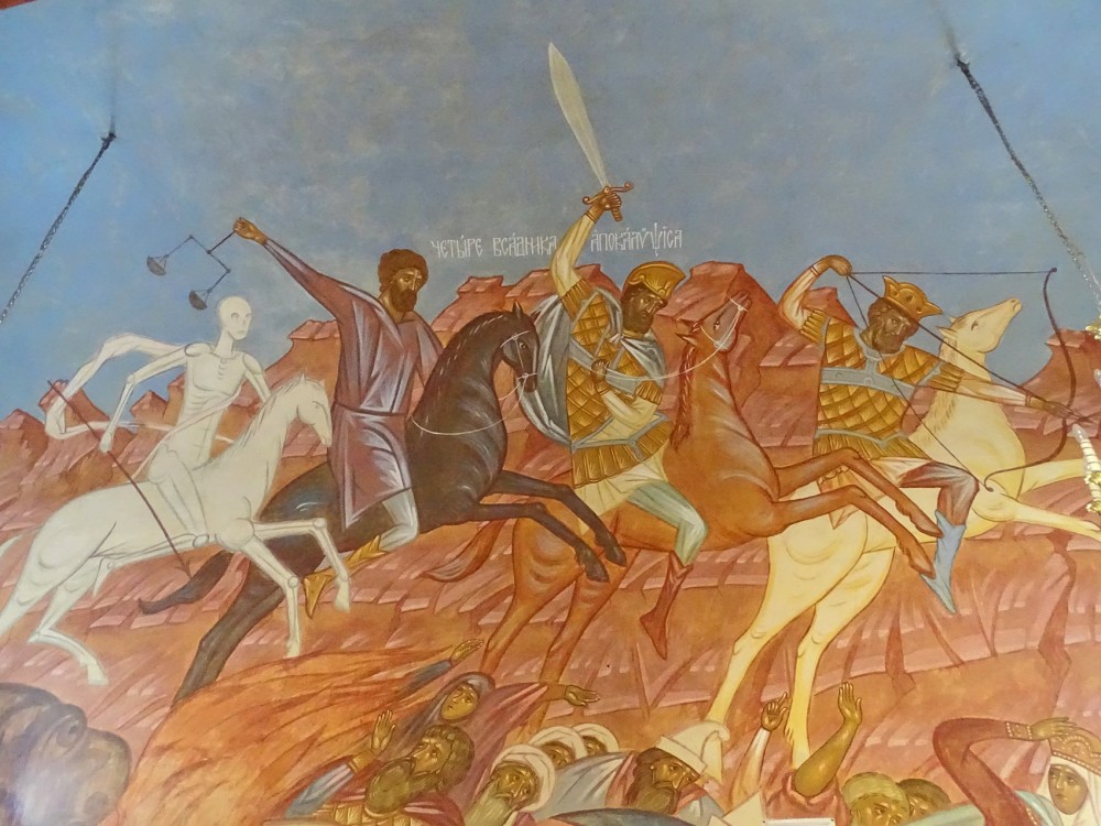 Троицкий Александро-Невский монастырь. Собор Александра Невского, Акатово (Клинский городской округ, Московская область). интерьер и убранство, Фрагмент росписи