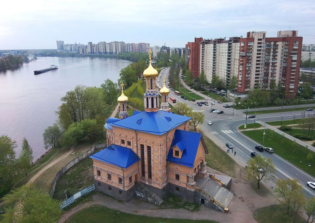 Церковь Рождества Пресвятой Богородицы в Рыбацком, Невский район (Санкт-Петербург, г. Санкт-Петербург). фасады