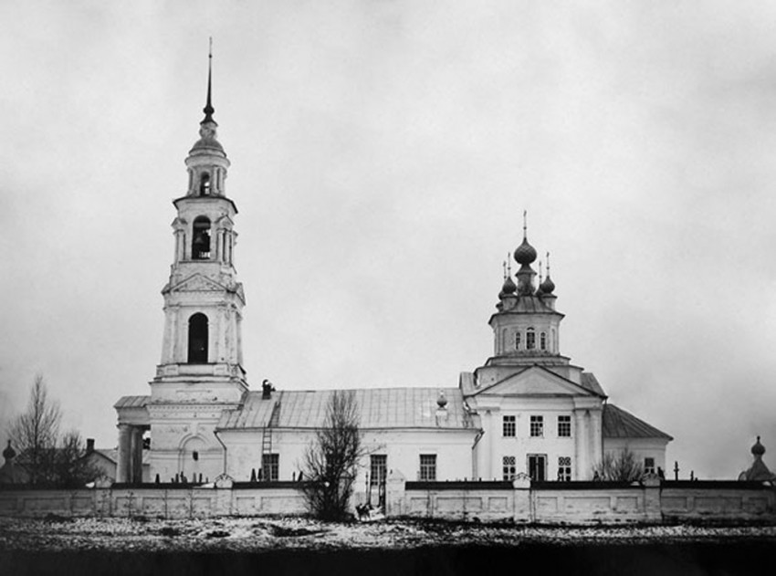 Никола-Остров, урочище. Церковь Николая Чудотворца. архивная фотография, Церковь святителя Николая, что на Острову.  Фото С.А.Орлова нач. XX в. Фотоархив ИИМК РАН.