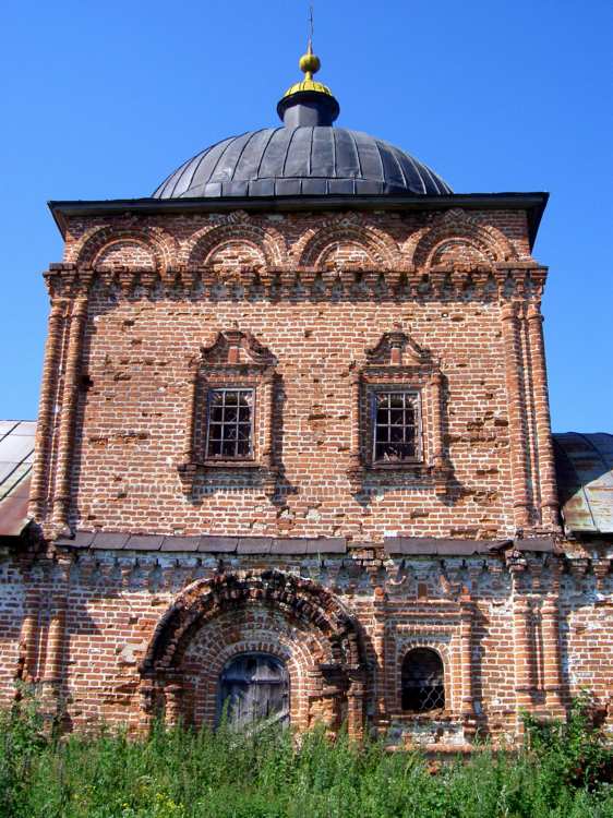 Морево. Церковь Димитрия Солунского. архитектурные детали, Южный фасад.