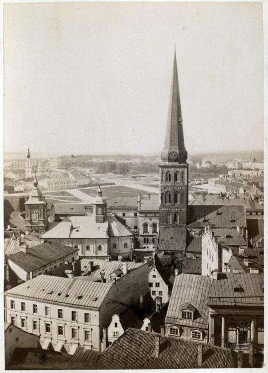 Церковь Алексия, человека Божия, Рига (Рига, город, Латвия). архивная фотография, 1880 г. Свято-Алексиевская церковь в барочном облике. источник: http://forum.myriga.info/index.php?showtopic=4701