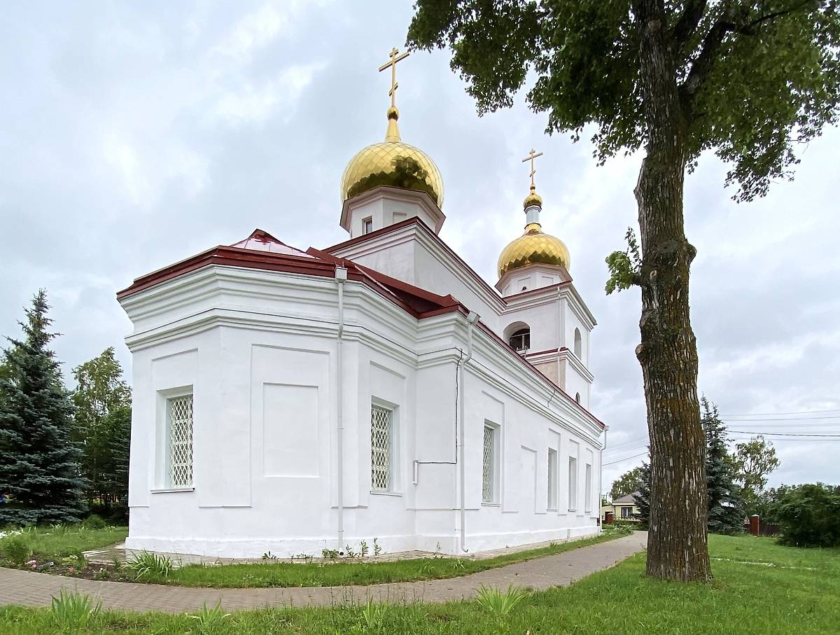 Вид с севера, фасады. Церковь Димитрия Солунского, Надеждино (Белебеевский район, Республика Башкортостан)