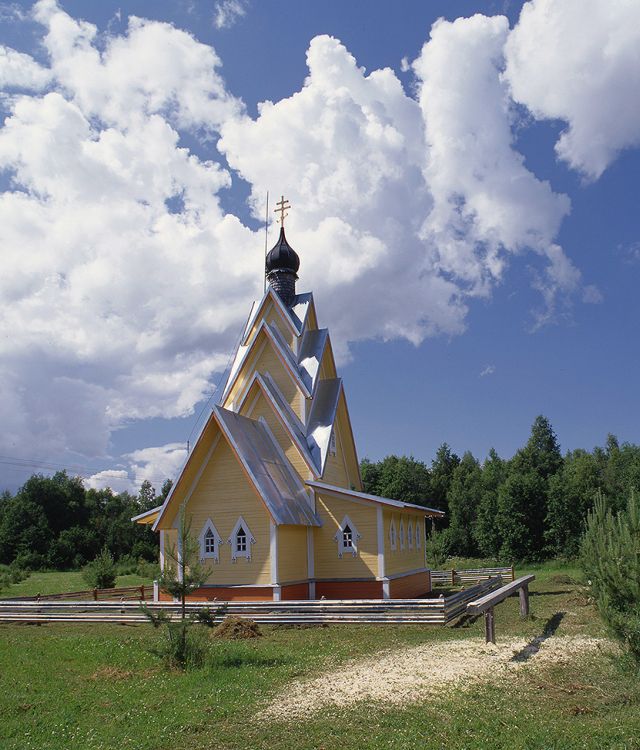 Церковь Илии Пророка, Никиткино (Белозерский район, Вологодская область). общий вид в ландшафте