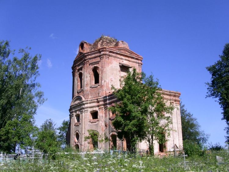 Богородицкое. Церковь Смоленской иконы Божией Матери (Одигитрии). фасады, вид с юго-востока