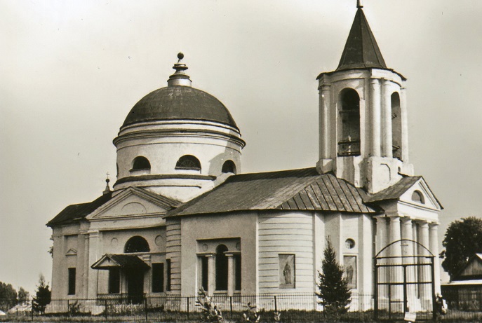 Церковь Ахтырской Божией Матери, Пигулино (Ахтырка) (Холм-Жирковский район, Смоленская область). архивная фотография, Частная коллекция. Фото 1910-х годов