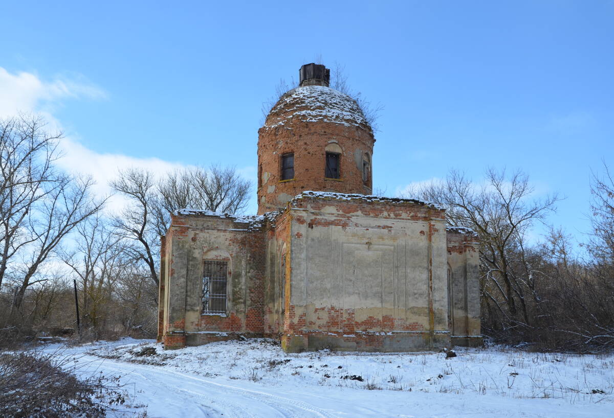 Церковь Спаса Нерукотворного Образа, Спасское (Жидкое) (Орловский район, Орловская область). фасады, Восточный фасад