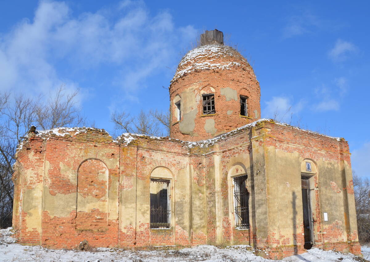 Церковь Спаса Нерукотворного Образа, Спасское (Жидкое) (Орловский район, Орловская область). фасады, Вид с юго-запада