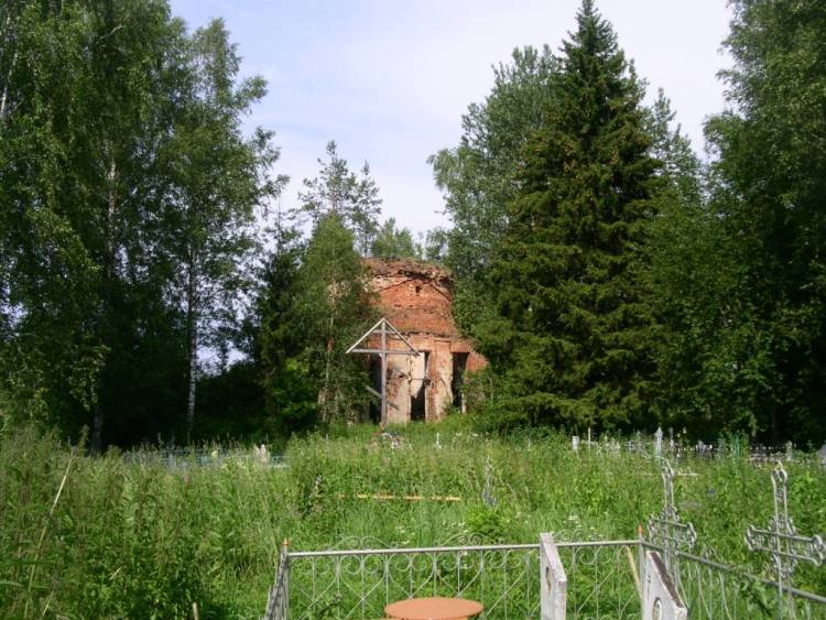 Церковь Благовещения Пресвятой Богородицы, Головенька, урочище (Бельский район, Тверская область). общий вид в ландшафте, вид с юга