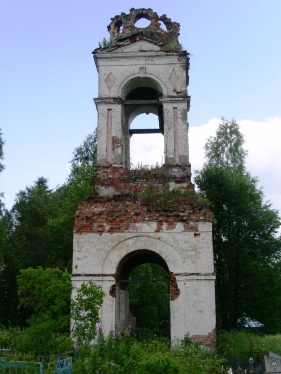 Церковь Преображения Господня, Спас-Берёза (Оленинский район, Тверская область). фасады, вид с запада