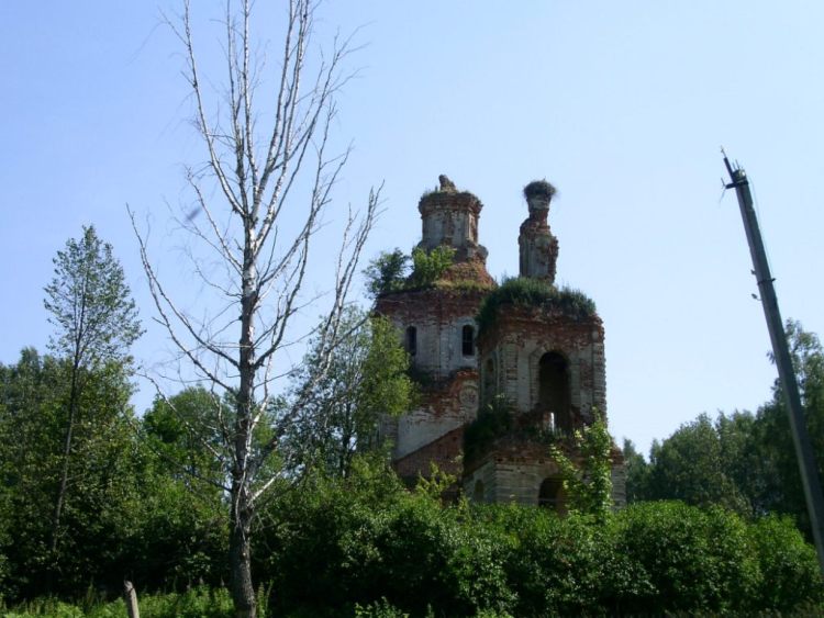Церковь Димитрия Ростовского, Дунаево (Бельский район, Тверская область). фасады, вид с северо-запада