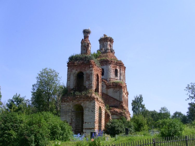 Церковь Димитрия Ростовского, Дунаево (Бельский район, Тверская область). фасады, вид с запада
