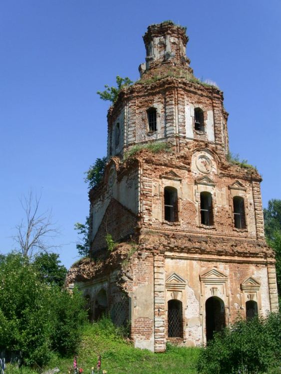 Церковь Димитрия Ростовского, Дунаево (Бельский район, Тверская область). фасады, основной объем, вид с юго-запада