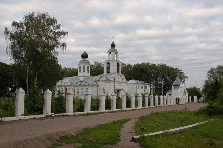 Становой Колодезь. Церковь Покрова Пресвятой Богородицы. общий вид в ландшафте